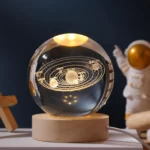 گوی کریستالی سه بعدی طرح منظومه شمسی