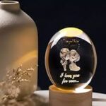 گوی کریستالی سه بعدی طرح عاشقانه Love for ever