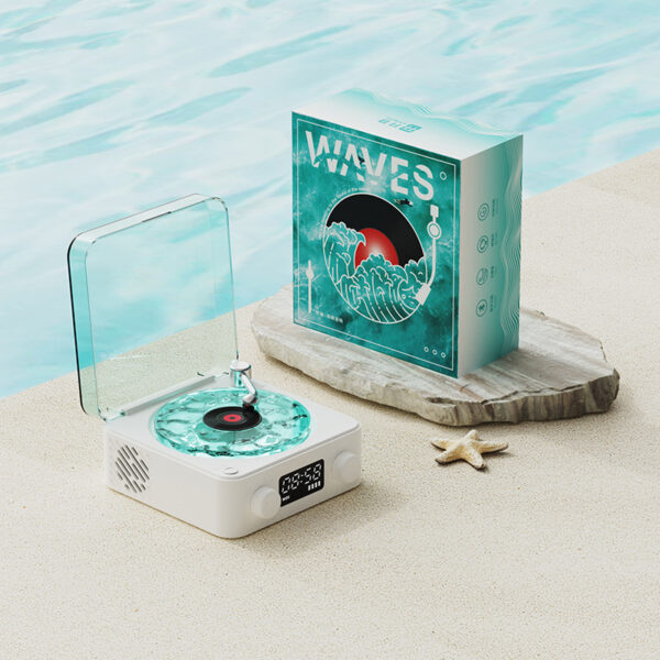 ALT=گرامافون موزیکال دریایی اسپیکردار برند waves