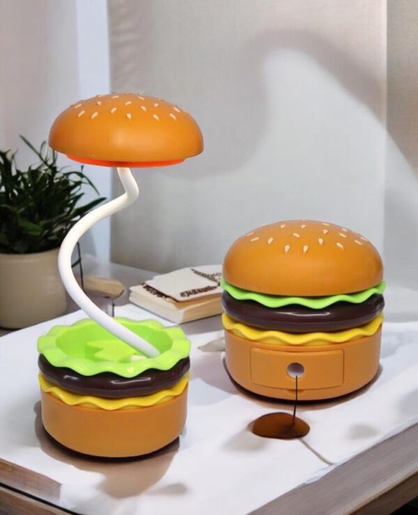 ALT=چراغ مطالعه و تراش طرح همبرگر