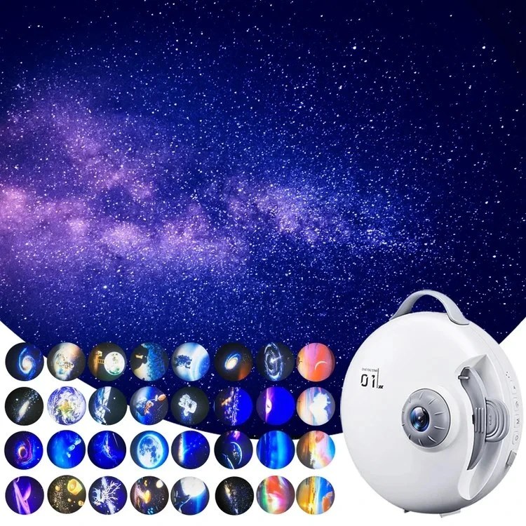 Alt=نمایش اسلایدهای کهکشانی با پروژکتور اسلایدی WH-E18