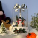 alt=دکوری موزیکال کریسمسی آدم برفی